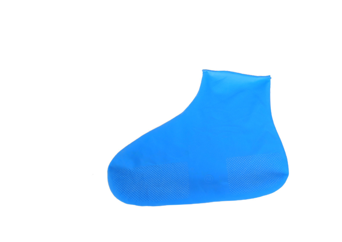 Rubber Anti-slip Waterproof Shoe Cover Reusable Rain Boot Motorcycle Bike Overshoe Blue Yellow for Men Women - Amazhona 