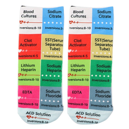 Doctor Nurse Print Grey's Anatomy Cotton Socks Casual Creative Breathable Soft Funny Novelty Low Tube Socks gift for fans - Amazhona 