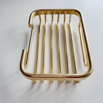 Gold Soap Dishes Soap Basket Wall Mounted Soap Dish Bathroom Accessories Bathroom Furniture Toilet Balcony Glass Soap Holder - Amazhona 