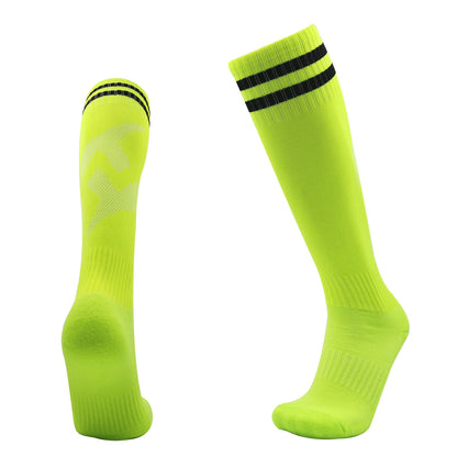 Football Socks High Quality Long Tube Knee Cotton Kids Legging Stockings Soccer Baseball Running Sport Adults Children Socks - Amazhona 