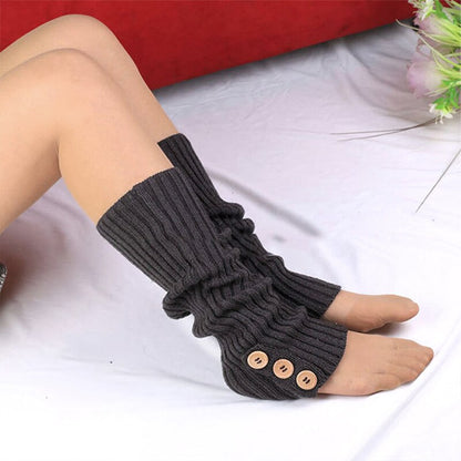 Winter Woman Yoga Warm Socks Female Knitted Leg Warmers Boot Socks Gym Fitness Dance Ballet Exercising Sports Protection Hose - Amazhona 