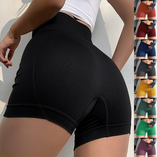 short de mujer short de mujer Women Sports Yoga Shorts Summer Running Sexy Leggings High Waist Short Pants Fitness Jogging Clothing Black Safety Shorts - Amazhona 