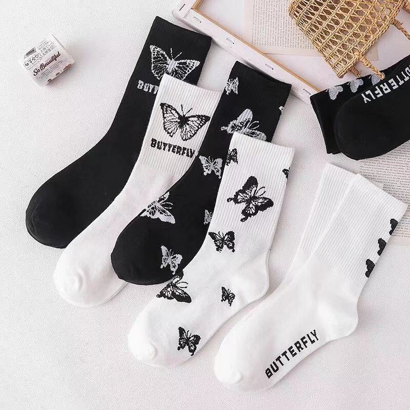 Retro Cute Japanese Spring Summer Socks for Women Female Is Tied Sportsnet Red Bow Simple Fashionable Socks - Amazhona 