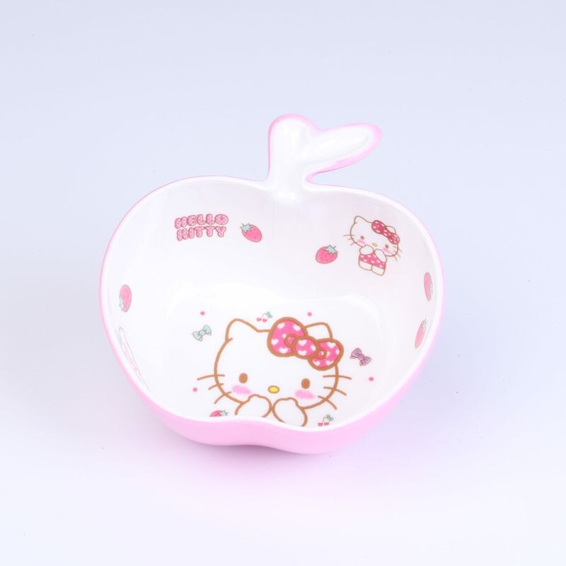 Kawaii Sanrio Hello Kitty Kids Tableware Set Cartoon Children Cutlery Kitchen Bowl Plate Dish Fork Spoon Water Glass Cutlery Set - Amazhona 