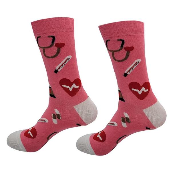 Doctor Nurse Print Grey's Anatomy Cotton Socks Casual Creative Breathable Soft Funny Novelty Low Tube Socks gift for fans - Amazhona 