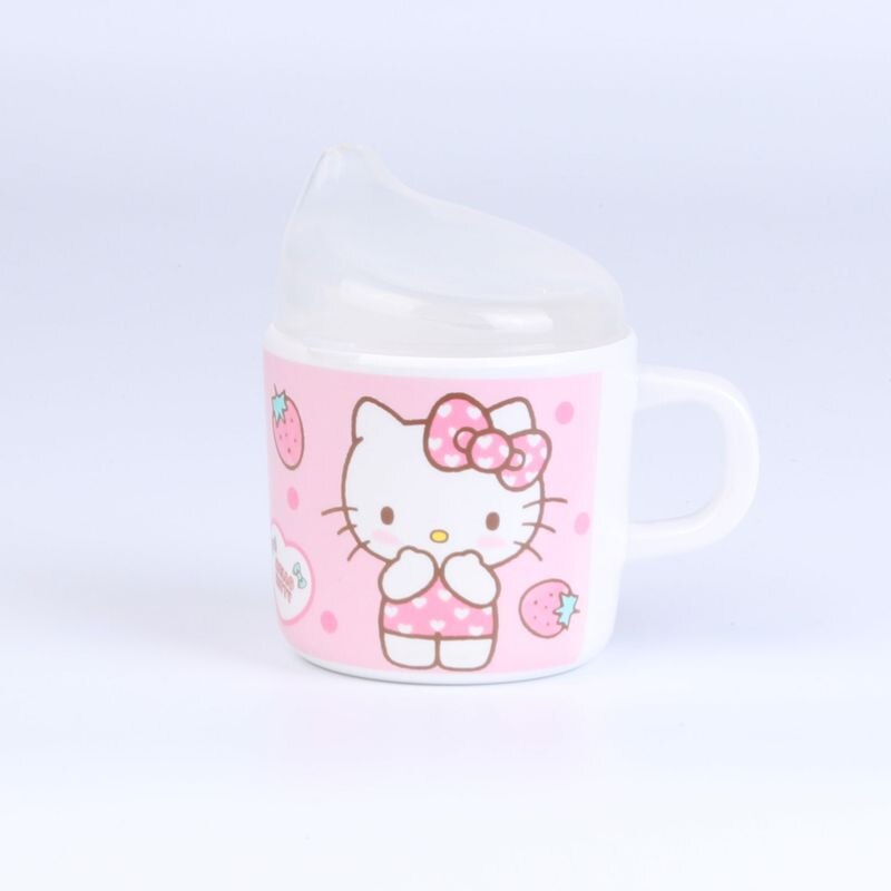 Kawaii Sanrio Hello Kitty Kids Tableware Set Cartoon Children Cutlery Kitchen Bowl Plate Dish Fork Spoon Water Glass Cutlery Set - Amazhona 