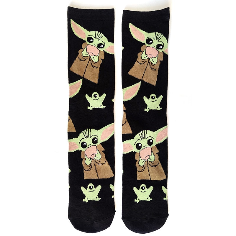 45 Style Disney Star Wars Movie Socks Master Yoda R2-D2 Cosplay Socks Wookiee Jedi Knight Novelty Men Socks Long and Short Sock - Amazhona 