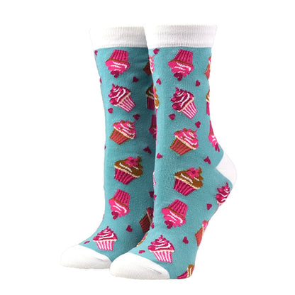 Cute Women Socks Cartoon Animal Food Fruit Socks  Kawaii Funny  Trendy Socks Happy Harajuku Casual Socks Autumn Spring Stocking - Amazhona 