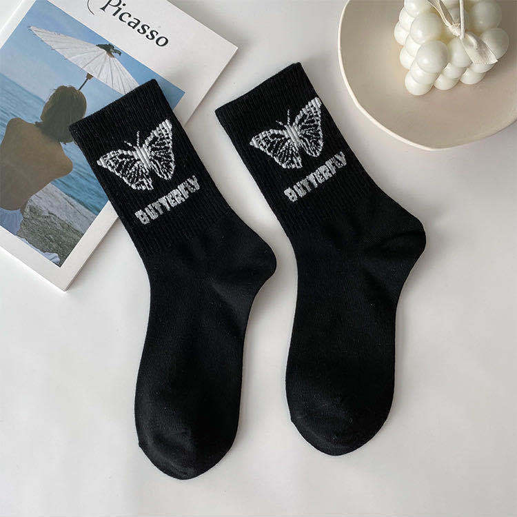 Retro Cute Japanese Spring Summer Socks for Women Female Is Tied Sportsnet Red Bow Simple Fashionable Socks - Amazhona 