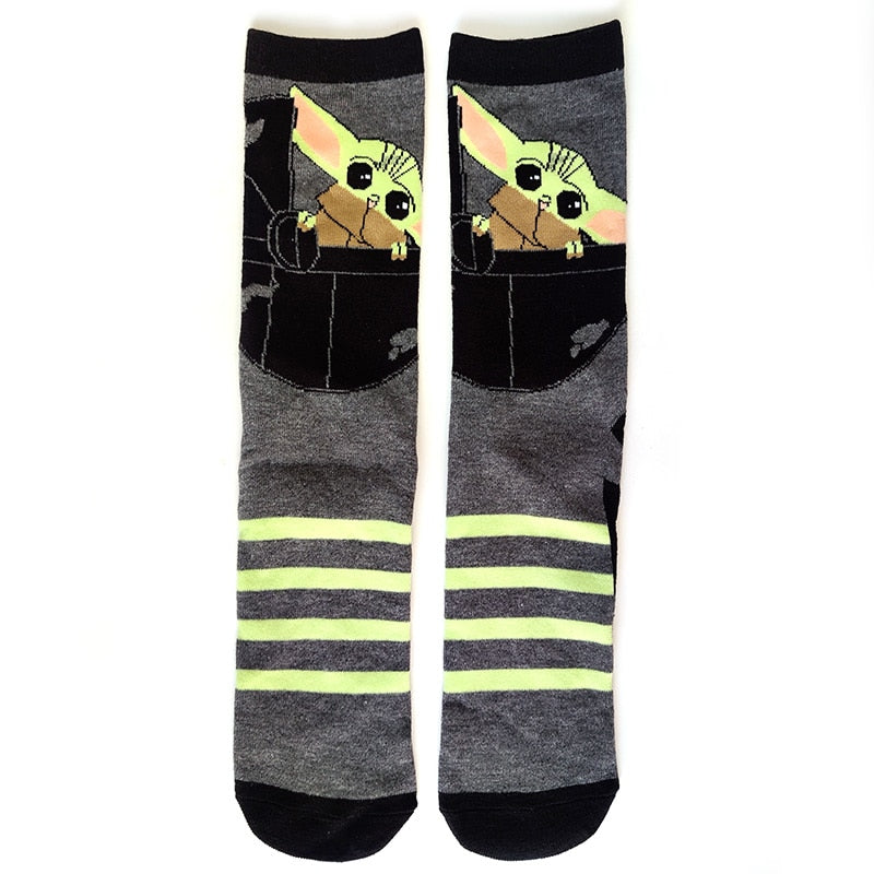 45 Style Disney Star Wars Movie Socks Master Yoda R2-D2 Cosplay Socks Wookiee Jedi Knight Novelty Men Socks Long and Short Sock - Amazhona 