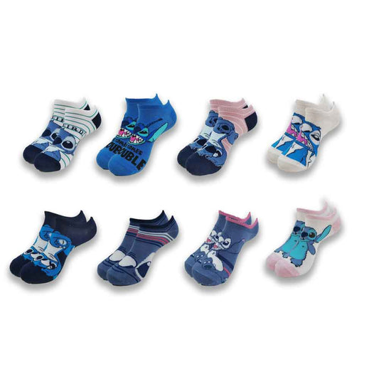 Disney Series Cute Cartoon Pattern Stitch High-Quality Advanced Sewing Men and Women Boat Socks - Amazhona 