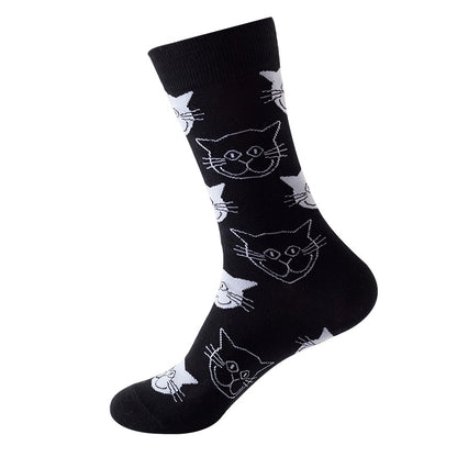 Combed Cotton Fashion Hip Hop Man woman sox girl unisex Socks Harajuku  fruit Skateboard animal Happy check Socks Funny Sokken - Amazhona 