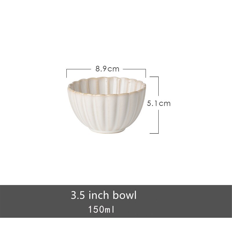 Nordic Ceramic Tableware Set Food Dinner Plates Salad Soup Bowl Dishes Japanese Dishes Sets Flat Plate Dinnerware - Amazhona 