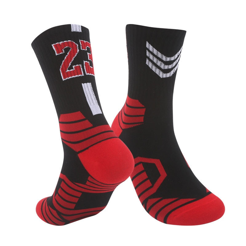 Professional Basketball Socks Sport For Kids Men Outdoor Cycling Climbing Running Fast-drying Breathable Adult Non-Slip 23 24 - Amazhona 