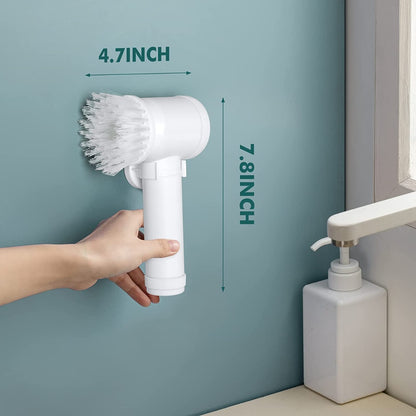 Electric Cleaning Brush Bathroom Rechargeable Brush Shower Scrubber Used To Clean Walls Bathtubs Toilets Kitchen Sinks Dishes - Amazhona 