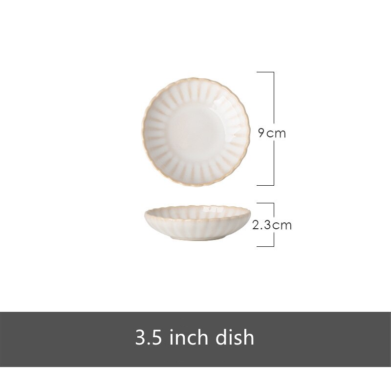 Nordic Ceramic Tableware Set Food Dinner Plates Salad Soup Bowl Dishes Japanese Dishes Sets Flat Plate Dinnerware - Amazhona 