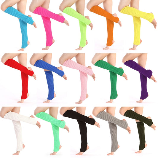 Winter Woman Yoga Warm Socks Female Knitted Leg Warmers Boot Socks Gym Fitness Dance Ballet Exercising Sports Protection Hose - Amazhona 