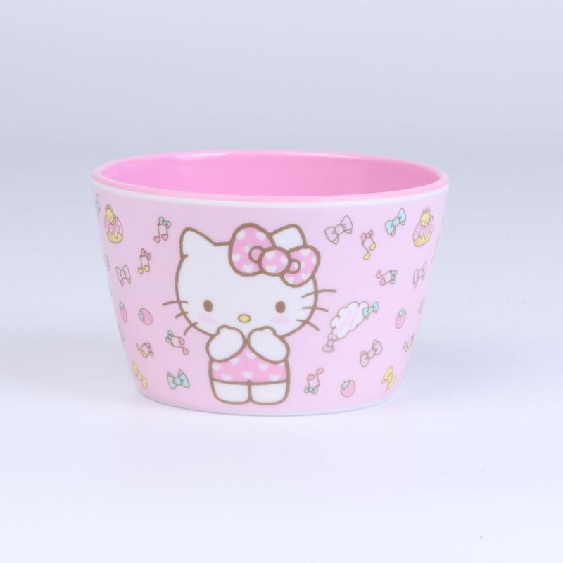 Kawaii Sanrio Hello Kitty Kids Tableware Set Cartoon Children Cutlery Kitchen Bowl Plate Dish Fork Spoon Water Glass Cutlery Set - Amazhona 