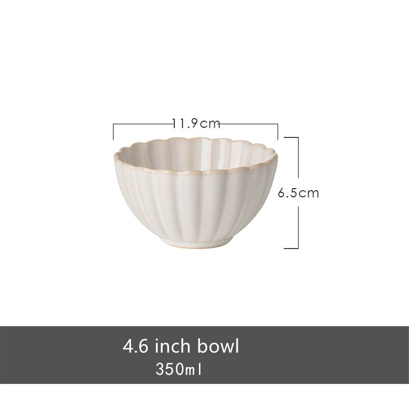 Nordic Ceramic Tableware Set Food Dinner Plates Salad Soup Bowl Dishes Japanese Dishes Sets Flat Plate Dinnerware - Amazhona 