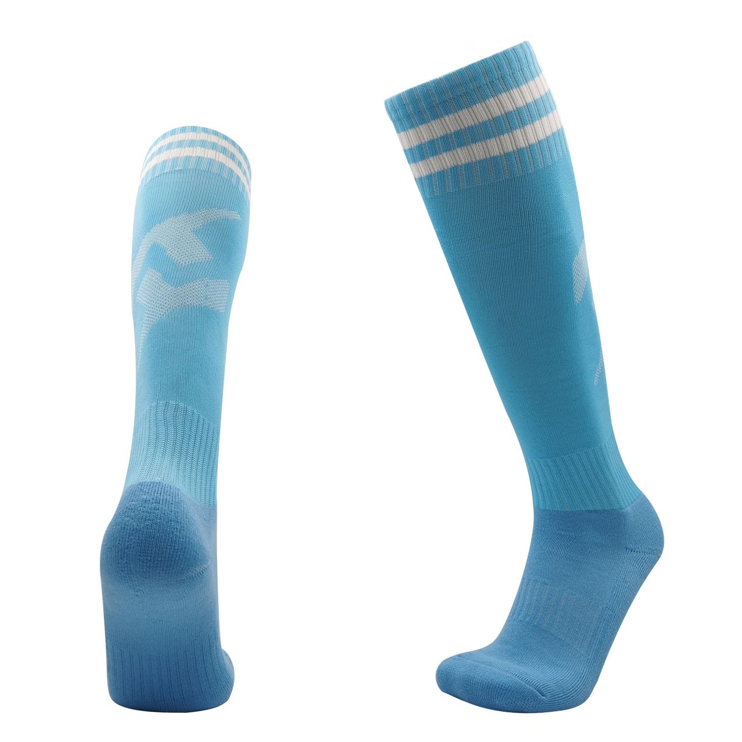 Football Socks High Quality Long Tube Knee Cotton Kids Legging Stockings Soccer Baseball Running Sport Adults Children Socks - Amazhona 