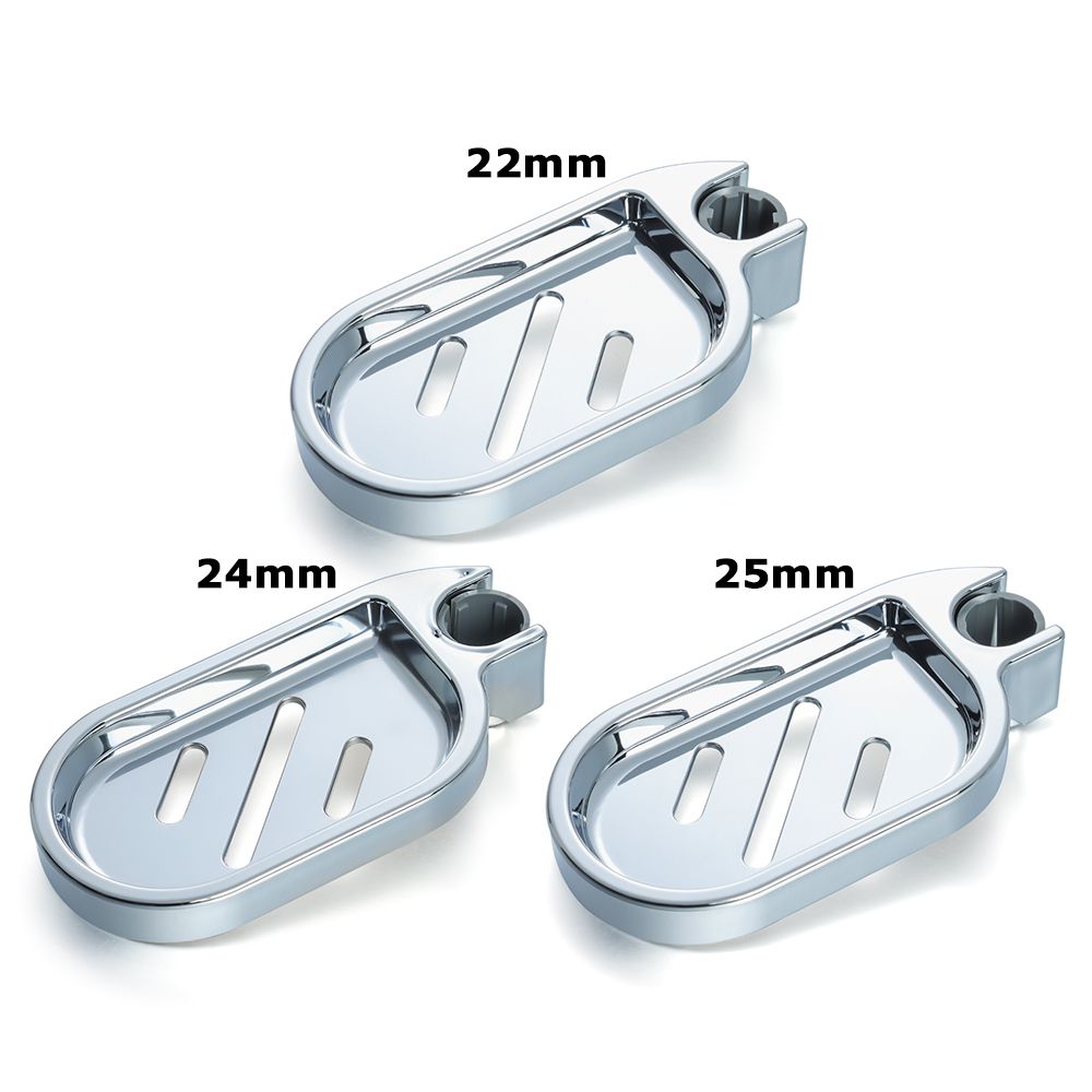 Adjustable Rail Slide Bathroom Bath Shower Soap Dishes Holder For 22 24 25 mm Home - Amazhona 