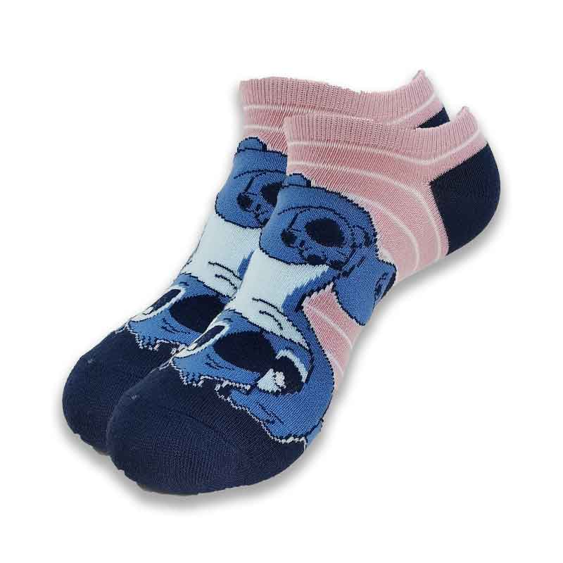 Disney Series Cute Cartoon Pattern Stitch High-Quality Advanced Sewing Men and Women Boat Socks - Amazhona 