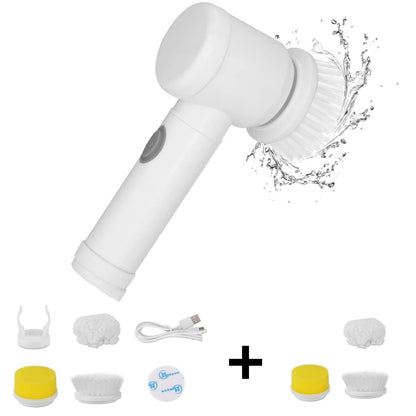 Electric Cleaning Brush Bathroom Rechargeable Brush Shower Scrubber Used To Clean Walls Bathtubs Toilets Kitchen Sinks Dishes - Amazhona 