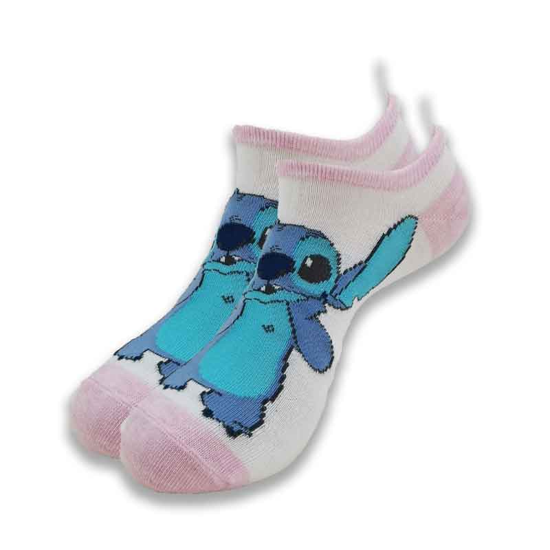 Disney Series Cute Cartoon Pattern Stitch High-Quality Advanced Sewing Men and Women Boat Socks - Amazhona 