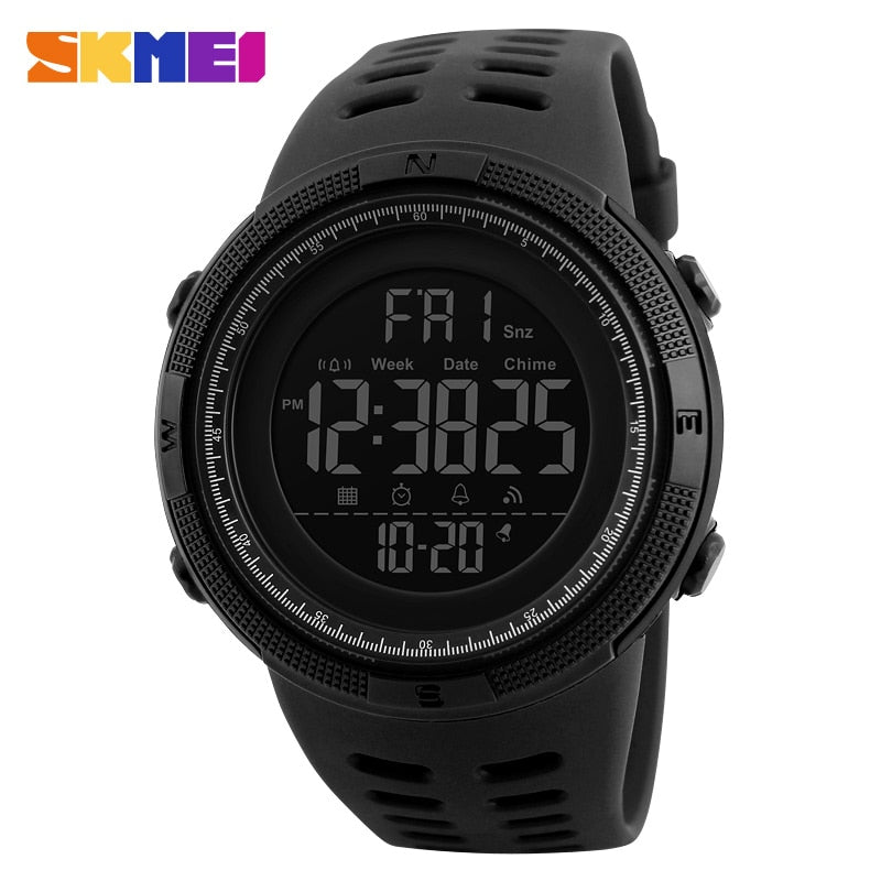 SKMEI Fashion Outdoor Sport Watch Men Multifunction Watches Alarm Clock Chrono 5Bar Waterproof Digital Watch reloj hombre 1251 - Amazhona 