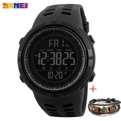 SKMEI Fashion Outdoor Sport Watch Men Multifunction Watches Alarm Clock Chrono 5Bar Waterproof Digital Watch reloj hombre 1251 - Amazhona 