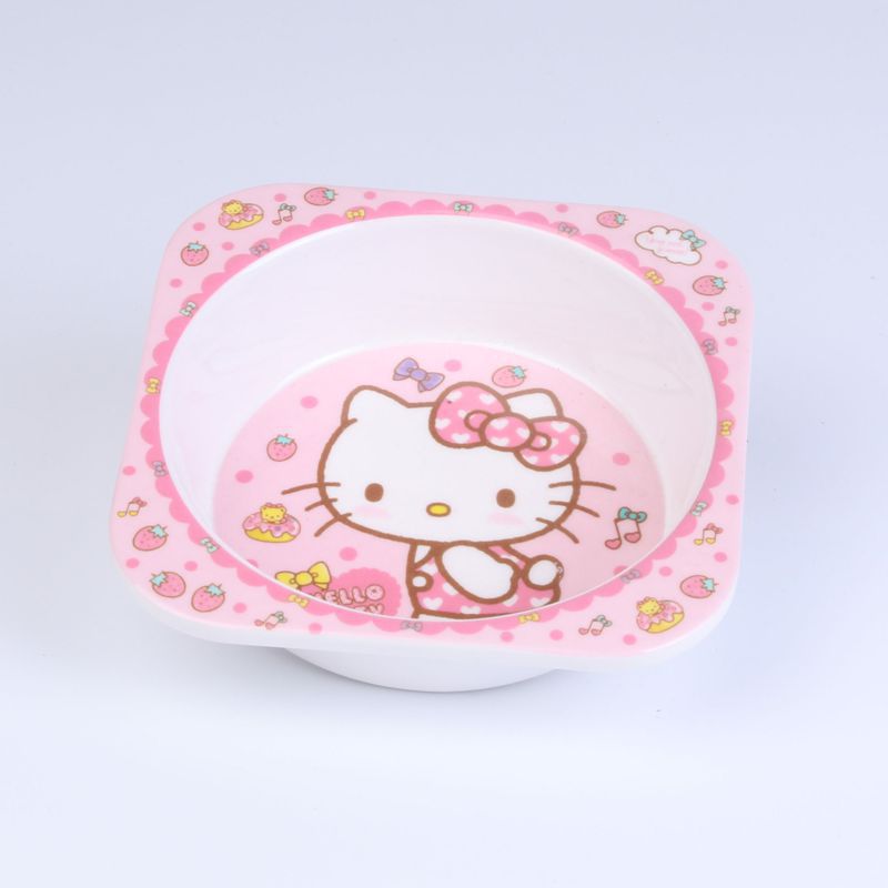 Kawaii Sanrio Hello Kitty Kids Tableware Set Cartoon Children Cutlery Kitchen Bowl Plate Dish Fork Spoon Water Glass Cutlery Set - Amazhona 