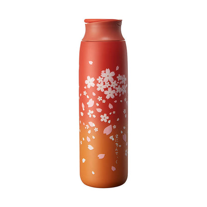 Sakura Vacuum Flask 304 Stainless Steel Portable Water Cup - Amazhona 