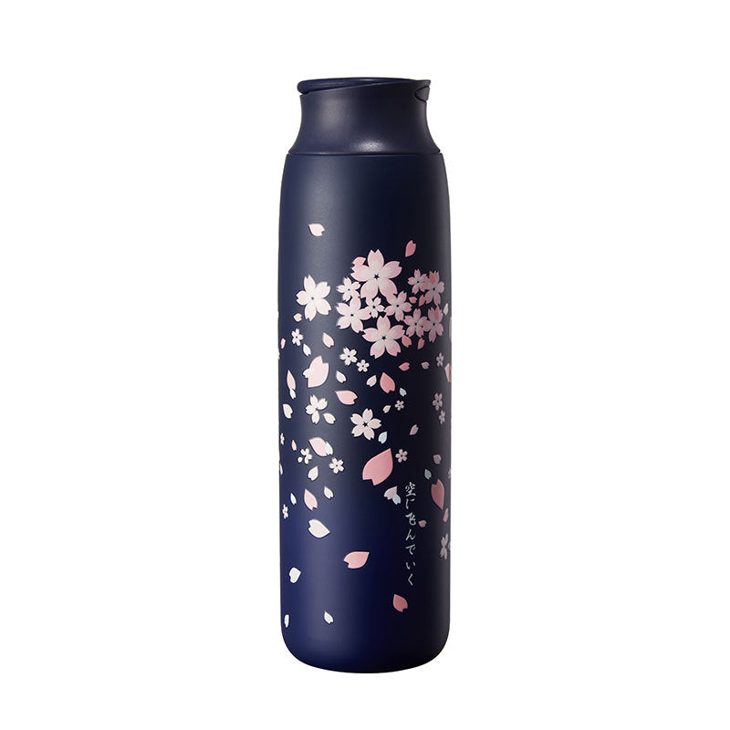 Sakura Vacuum Flask 304 Stainless Steel Portable Water Cup - Amazhona 