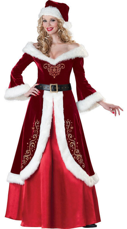 Santa couple costume Christmas dress - Amazhona 