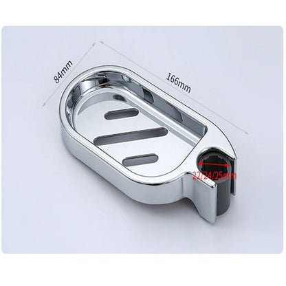 Adjustable Rail Slide Bathroom Bath Shower Soap Dishes Holder For 22 24 25 mm Home - Amazhona 