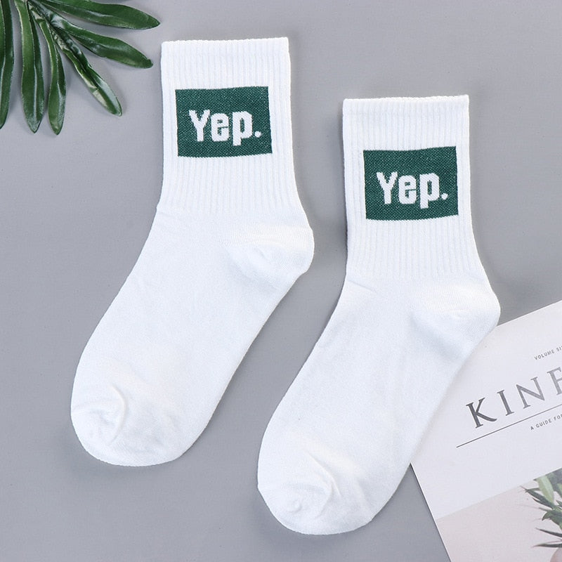 2022 trends high quality fashion socks Man Women's New trendy socks autumn and winter stockings women's hip-hop sports socks - Amazhona 