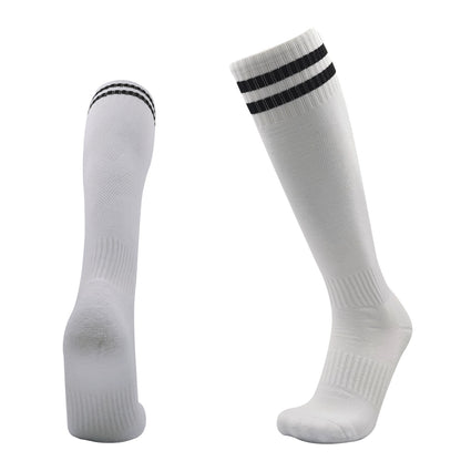 Football Socks High Quality Long Tube Knee Cotton Kids Legging Stockings Soccer Baseball Running Sport Adults Children Socks - Amazhona 