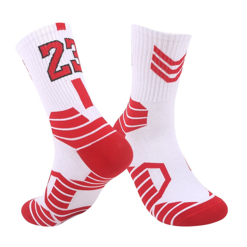 Professional Basketball Socks Sport For Kids Men Outdoor Cycling Climbing Running Fast-drying Breathable Adult Non-Slip 23 24 - Amazhona 