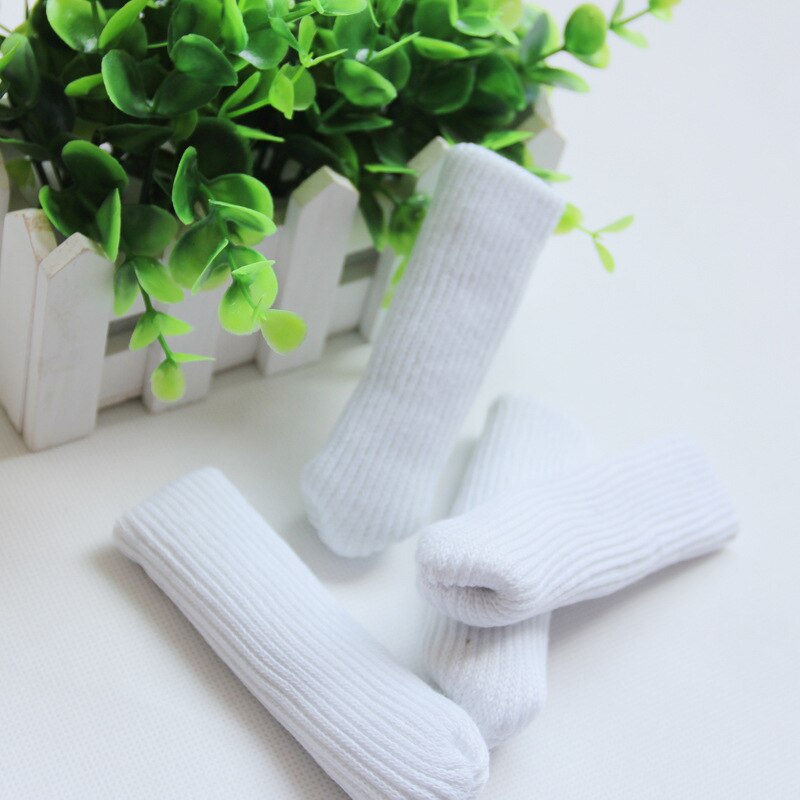 New 4pc Chair Leg Sock Furniture Feet Sleeve Cover Cat Scratching Cloth Floor Protection Knitting Wool Socks Anti-slip Table Leg - Amazhona 