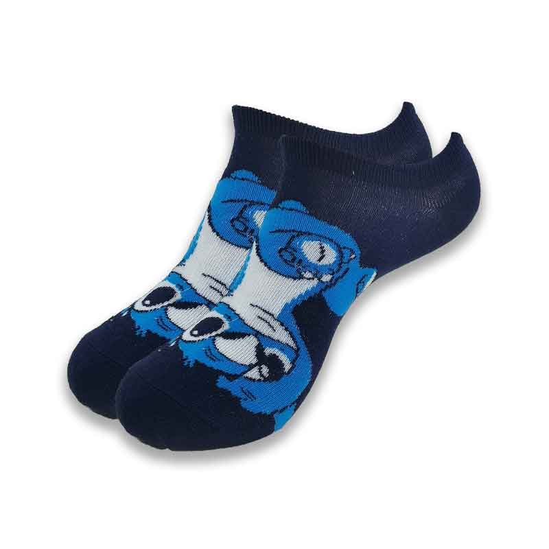 Disney Series Cute Cartoon Pattern Stitch High-Quality Advanced Sewing Men and Women Boat Socks - Amazhona 