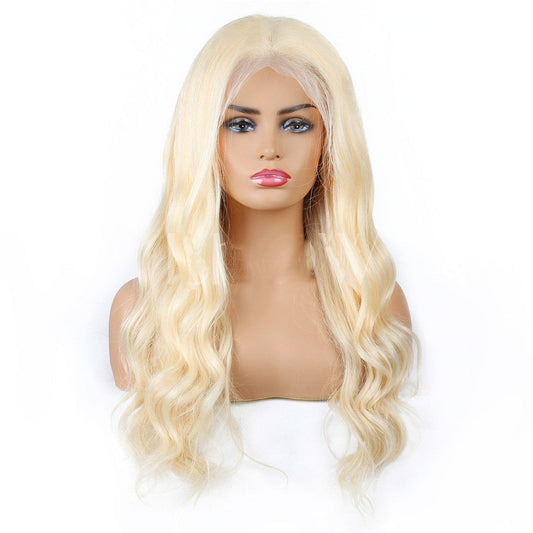 Semi Lace Real Wig Blond Headgear - Amazhona 