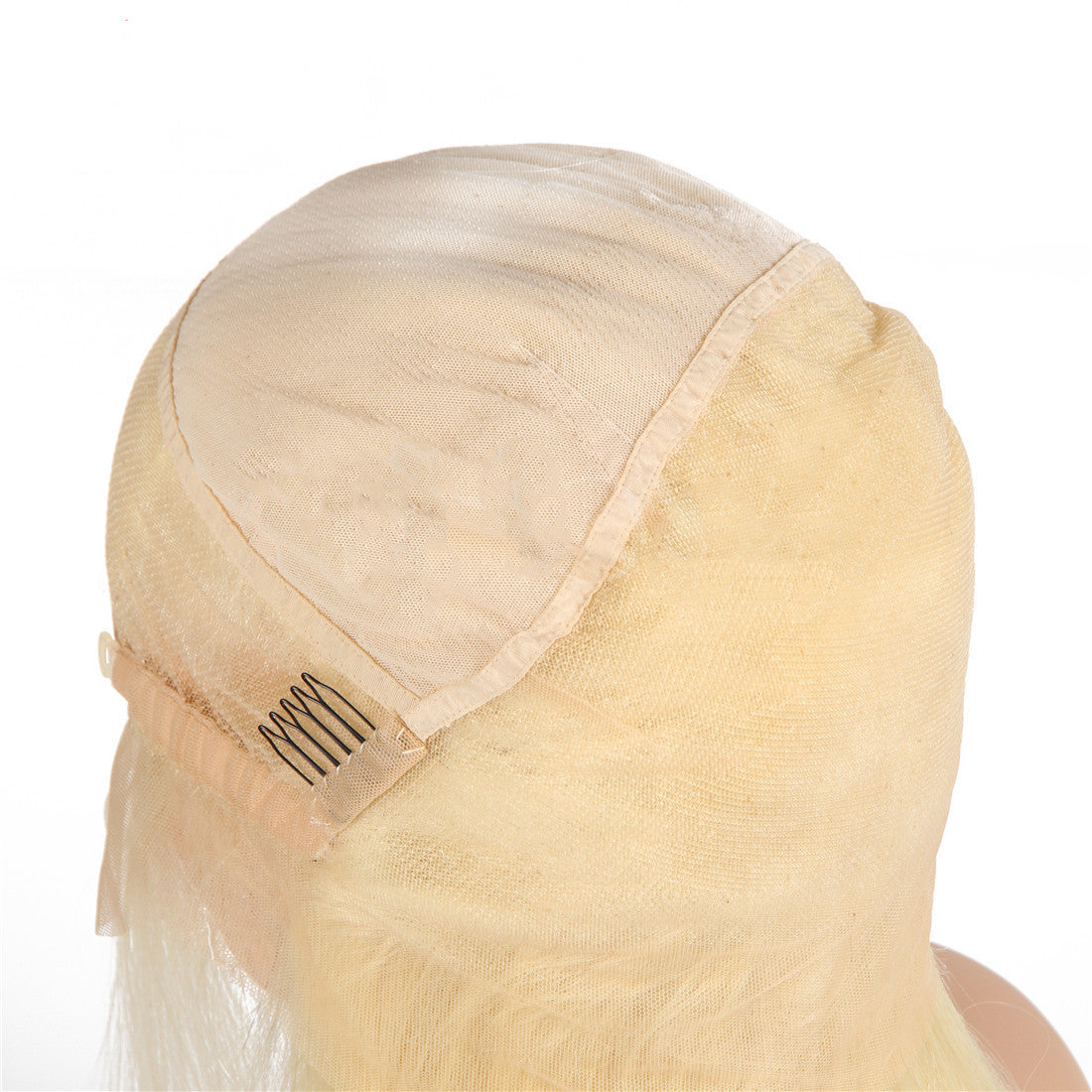 Semi Lace Real Wig Blond Headgear - Amazhona 