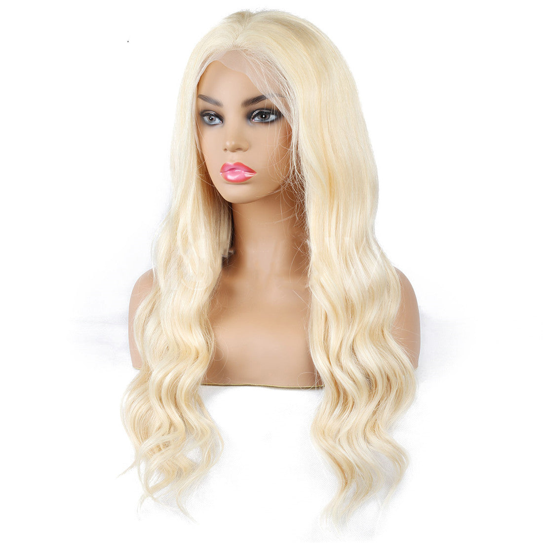 Semi Lace Real Wig Blond Headgear - Amazhona 