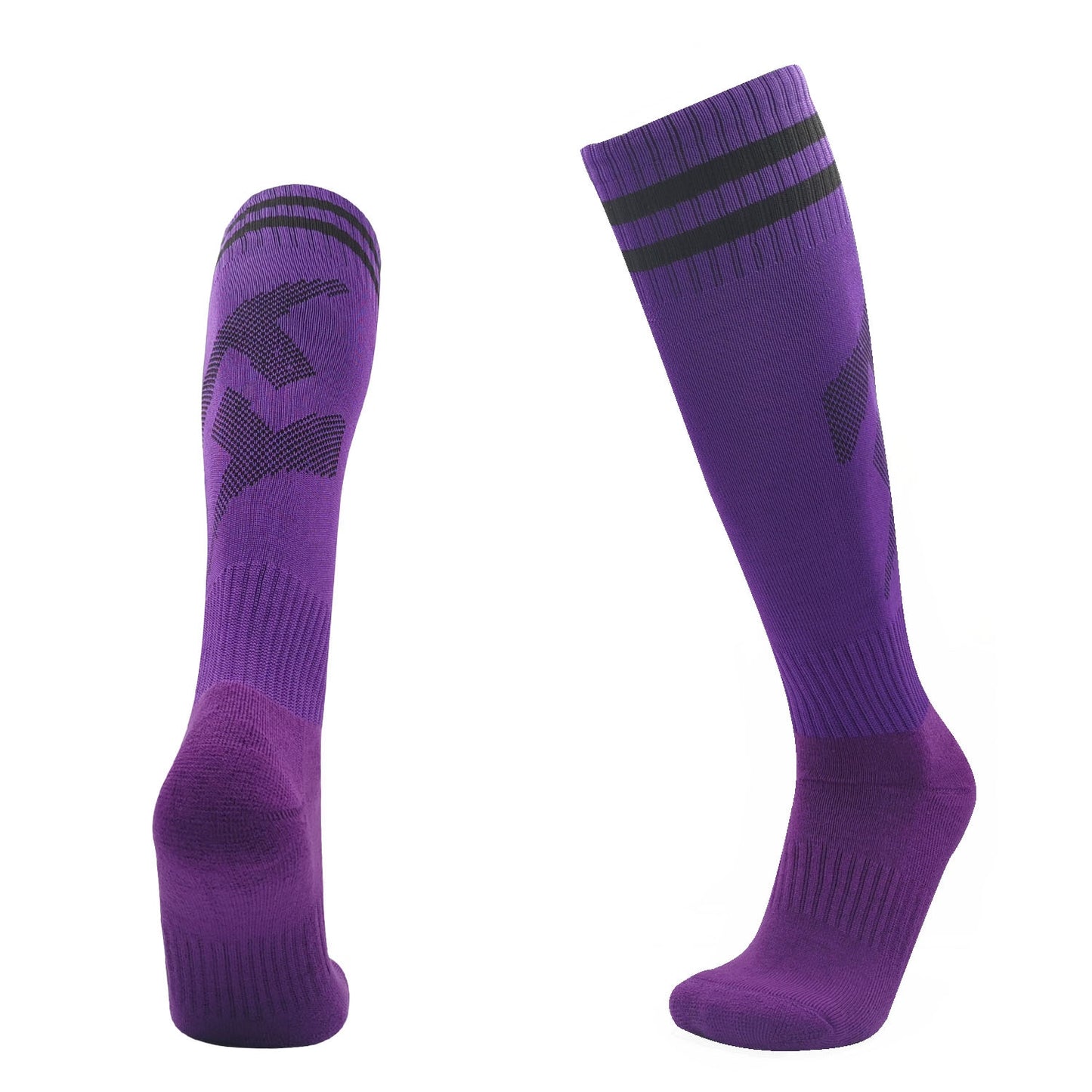 Football Socks High Quality Long Tube Knee Cotton Kids Legging Stockings Soccer Baseball Running Sport Adults Children Socks - Amazhona 