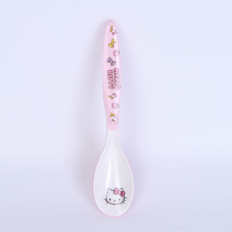 Kawaii Sanrio Hello Kitty Kids Tableware Set Cartoon Children Cutlery Kitchen Bowl Plate Dish Fork Spoon Water Glass Cutlery Set - Amazhona 