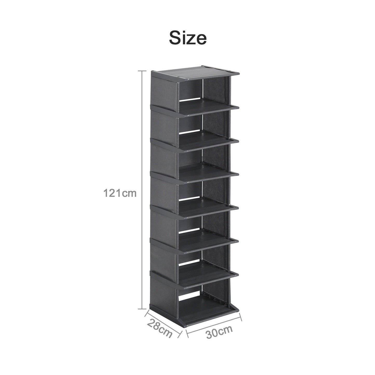 Shoe Cabinets DIY Metal Non-woven Vertical Shoe Organizer Shelf Simple Assembly Shoes Storage for Closet Dustproof Shoes Rack - Amazhona 