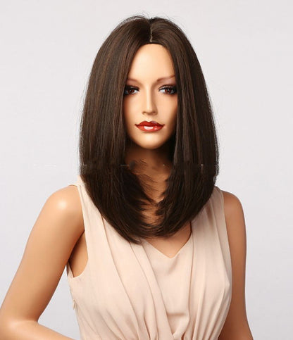 Short And Short Straight Hair, High Temperature Silk Material - Amazhona 