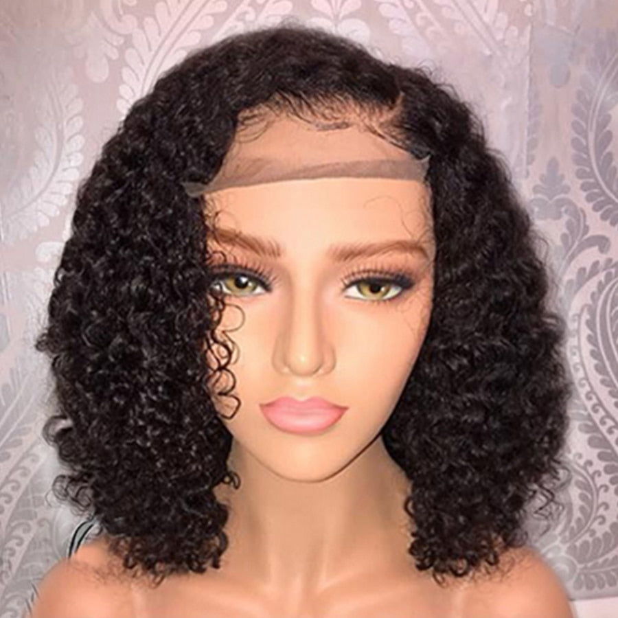 Short curly hair synthetic headgear - Amazhona 