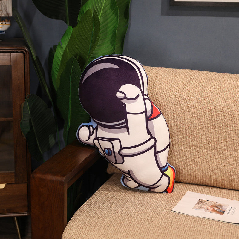 Simulation Space Series Plush Pillow Toys Astronaut Spaceman Rocket Spacecraft Stuffed Doll Nap Pillow Kids Birthday Gifts - Amazhona 