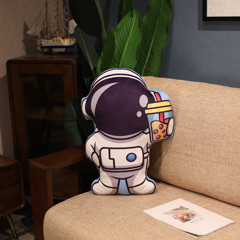 Simulation Space Series Plush Pillow Toys Astronaut Spaceman Rocket Spacecraft Stuffed Doll Nap Pillow Kids Birthday Gifts - Amazhona 